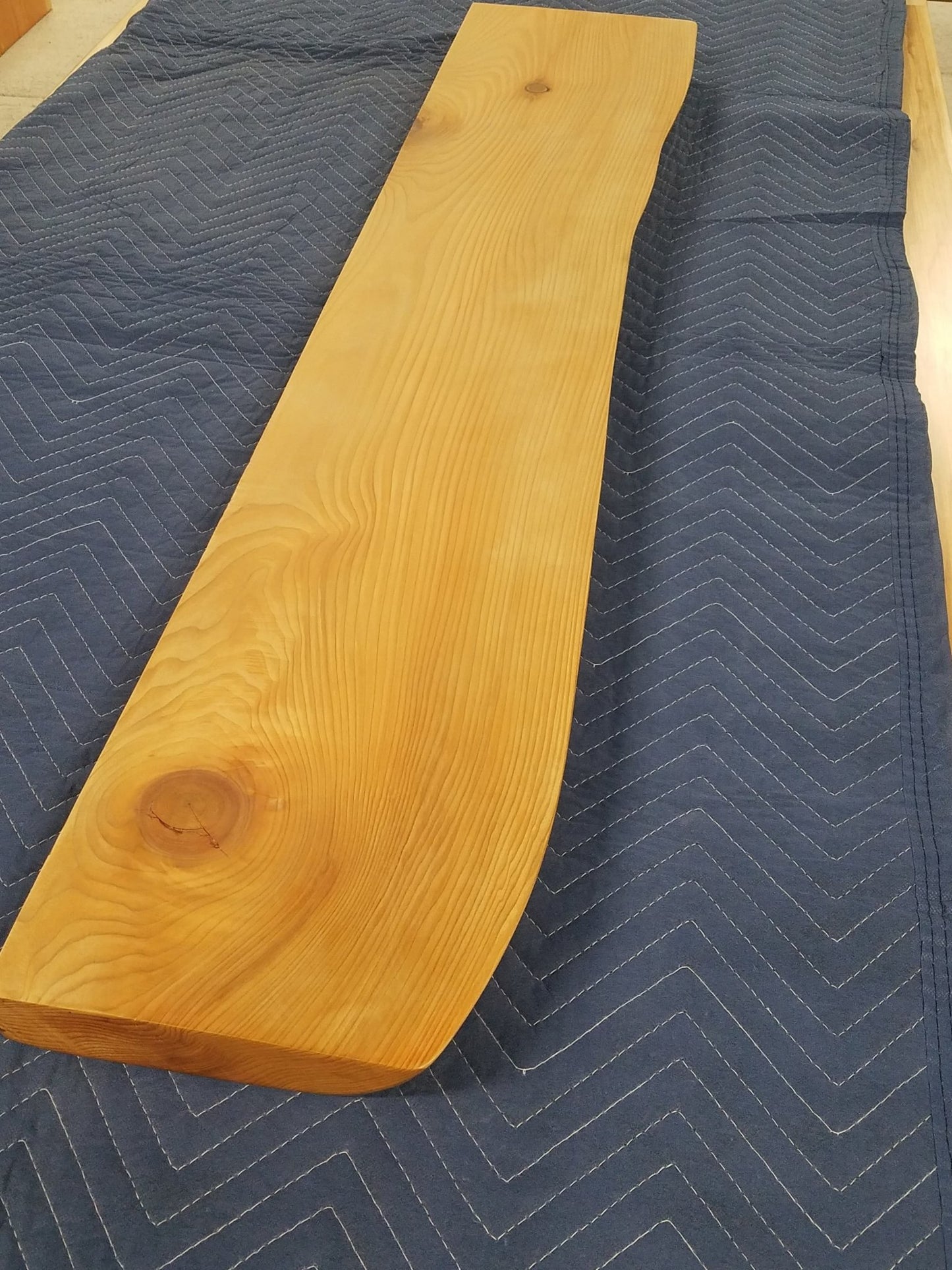 Live Edge Cedar Mantel - Stormo Hardwoods