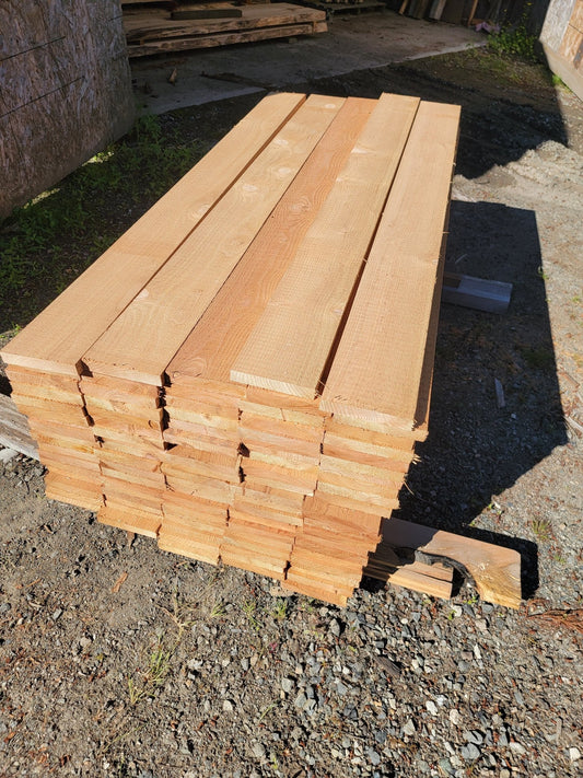 Rough Cut Western Red Cedar 1" x 6" x 6ft Fence Board - Stormo Hardwoods