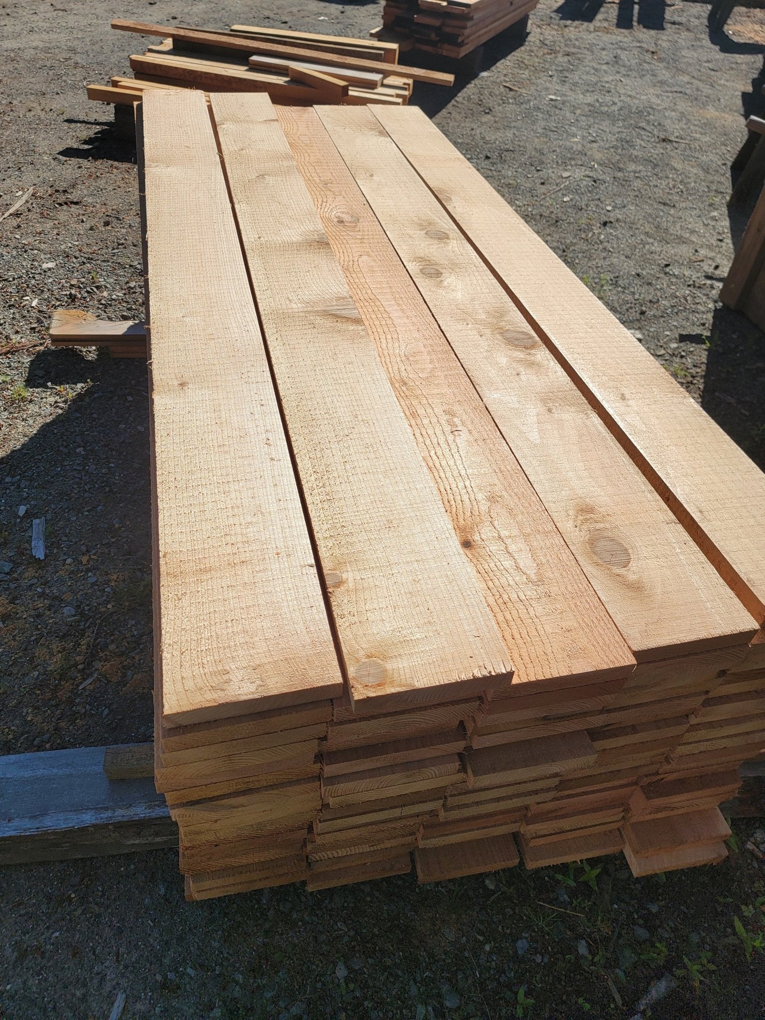 Rough Cut Western Red Cedar 1" x 6" x 6ft Fence Board - Stormo Hardwoods